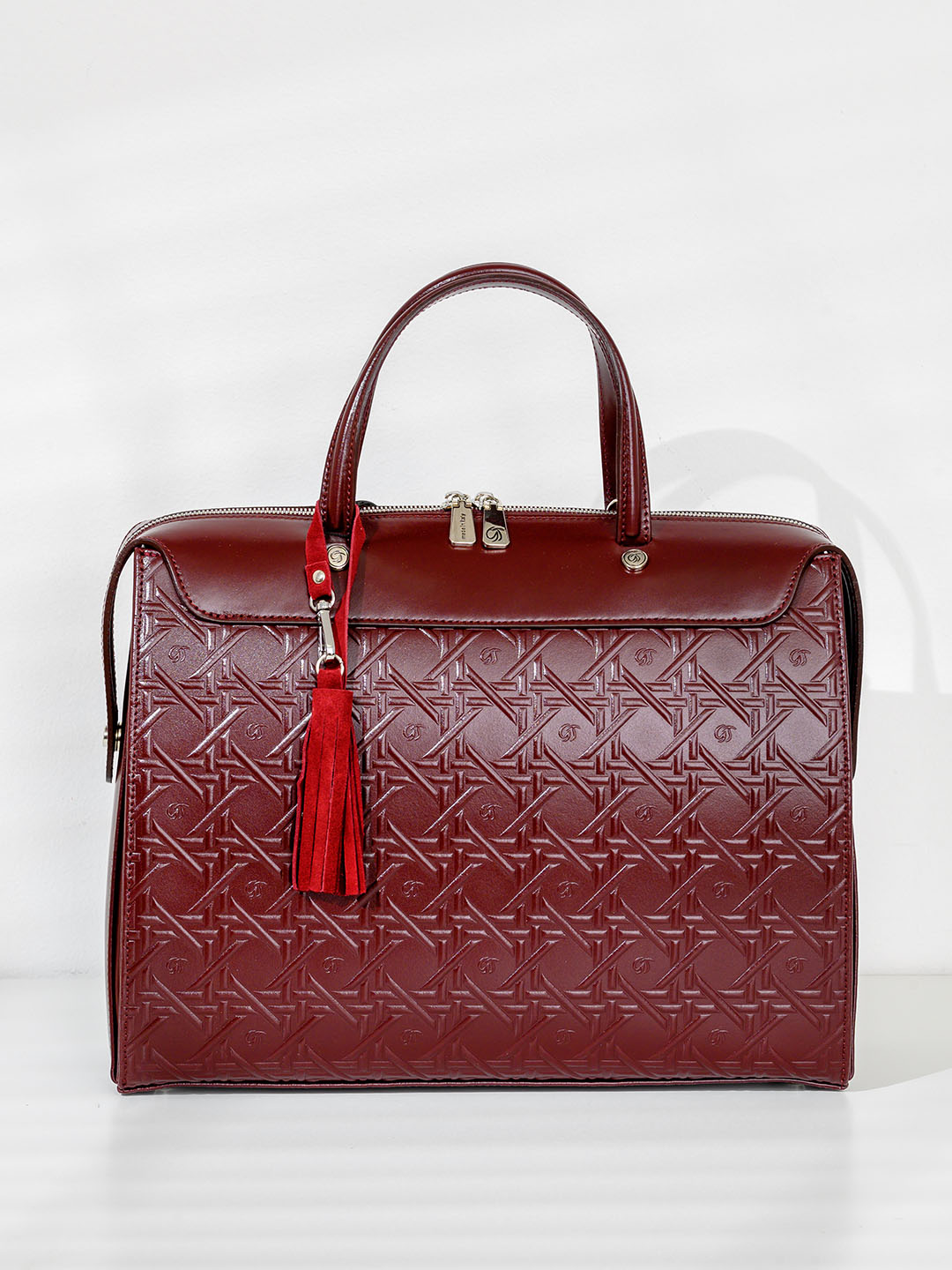 Портфель Gilda Tonelli gt1888 vitello/calf monogram bordo – купить в Москве  в Italymade.ru 👜