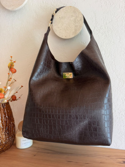 Сумка-хобо Ermanno Scervino Benjamin Cocco sce12402268 dark brown
