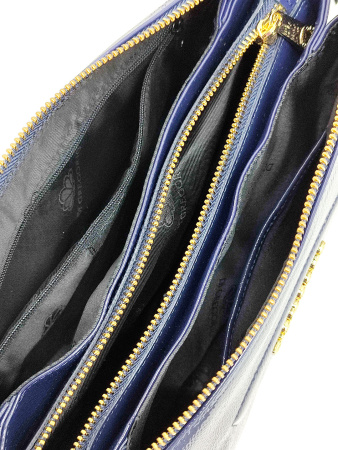 Сумка-багет Di Gregorio gr8766 naplak blu oro