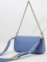 Сумка-багет Gironacci gir2290 vitello/calf cielo/cuoio