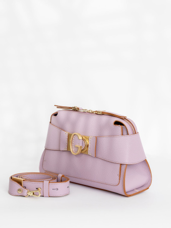 Сумка-боулер Gironacci gir3123 vitello/calf lilla/cuoio