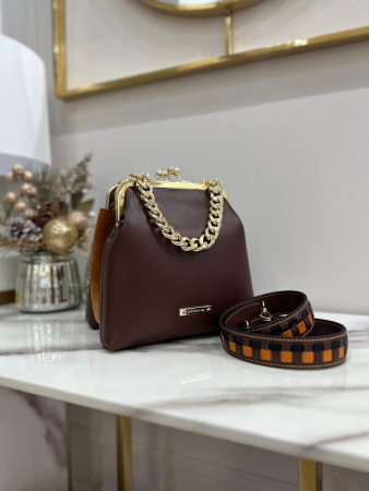 Мини-саквояж Cromia Gaia cr1405852 castagna