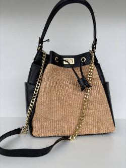 Сумка-тоут Steffalini sf5299 paglia nero