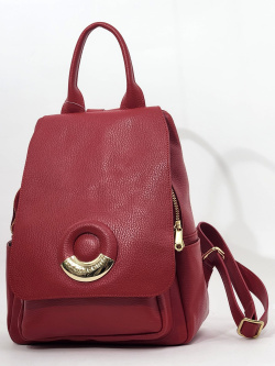 Рюкзак Di Gregorio gr818 vitello rosso oro