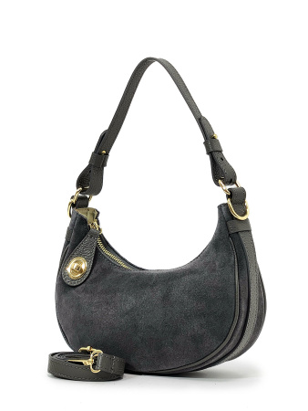 Сумка-тоут Steffalini st1325 vitello/camoscio grigio