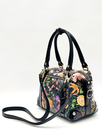 Сумка-боулер Marino Orlandi mo4717 cocco fiori nero