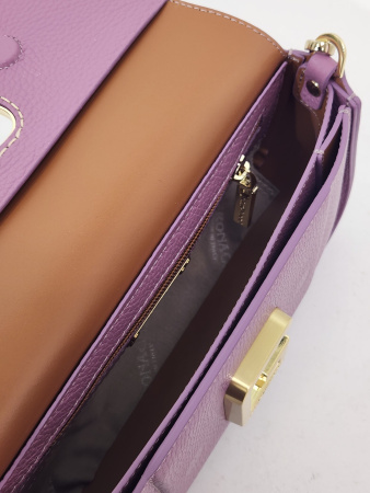 Сумка-багет Gironacci gir2290 vitello/calf orchidea/cuoio
