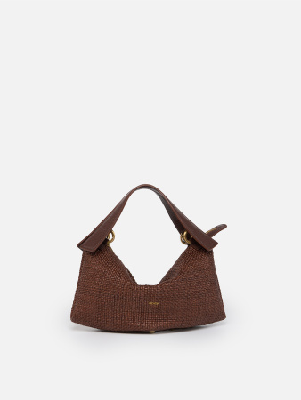 Сумка-хобо Arcadia Roxanne ar5613 dollaro/raffia cognac