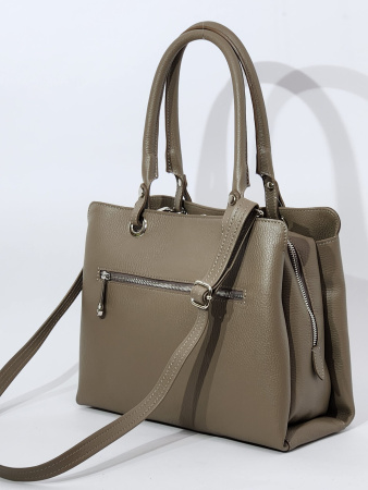 Сумка-тоут Di Gregorio gr2987 vitello taupe argento