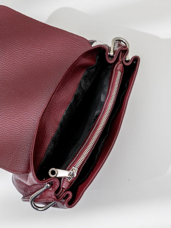 Сумка-багет Di Gregorio gr8745 vitello bordo argento