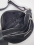 Поясная сумка Di Gregorio gr9205 vitello/camoscio nero argento
