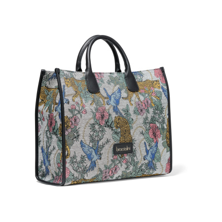 Шоппер Braccialini Jacquard B17775-TY 2499 tessuto/poliestere grigio/multi
