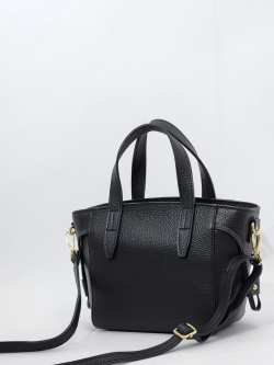 Сумка-тоут Di Gregorio gr9170 vitello nero oro