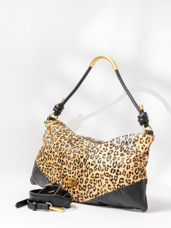 Сумка-хобо Ermanno Scervino Alicia Leo sce12402057 leopard