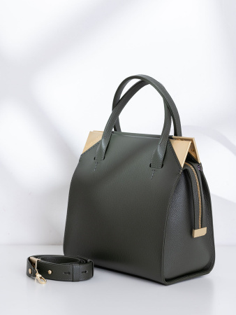 Сумка-боулер Gironacci gir3313 vitello/calf oliva/lilla