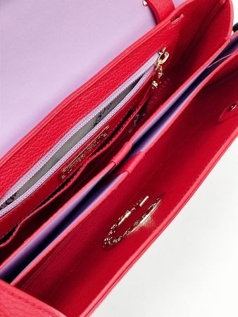 Сэтчел Gironacci gir3114 vitello/calf rosso/lilla