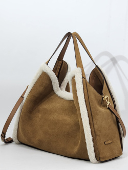 Сумка-хобо Loristella ls2787P sigaro/naturale