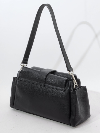 Сумка-боулер Di Gregorio gr9180 vitello nero argento