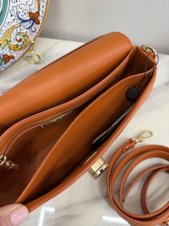 Сумка-багет Gironacci gir3162 vitello/calf arancio