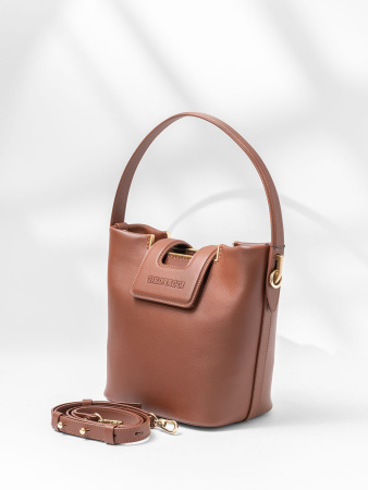 Сумка-тоут Gironacci gir3452 vitello soft/venere brandy