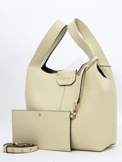 Мини-шоппер Di Gregorio gr6011 vitello beige oro