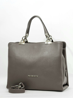 Сумка-тоут Di Gregorio gr1987 vitello smog argento