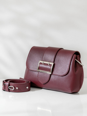 Сумка-багет Di Gregorio gr8745 vitello bordo argento