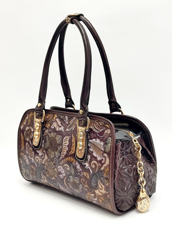 Сумка-боулер Marino Orlandi mo4521 fiori marrone