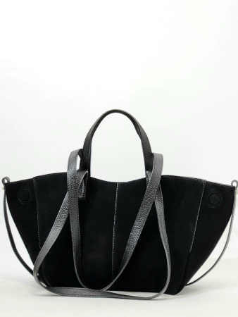 Шоппер-трансформер Steffalini st1303 vitello/camoscio nero