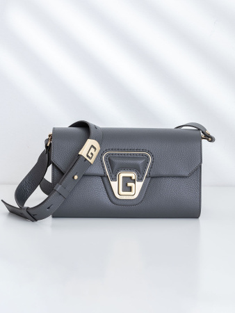 Сумка-багет Gironacci gir3211 vitello/calf grigio/lilla