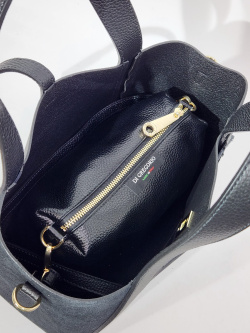 Тоут-шоппер Di Gregorio gr9203 vitello/camoscio nero oro