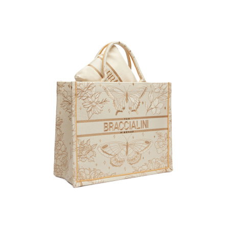 Шоппер Braccialini Queen B18421-TC F23 tessuto/polisynt farfalle