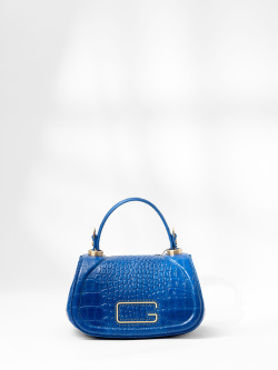 Мини-сэтчел Gironacci gir3140 krokis/vitello azzurro/azzurro