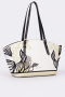 Сумка-тоут Cromia Metro Leaf cr1406260 bianco/nero