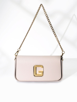 Сумка-багет Gironacci gir2290 vitello/calf avorio/cuoio