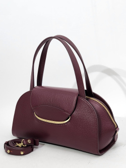 Сумка-боулер Gironacci gir3270 vitello/calf vino/cuoio