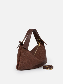 Сумка-хобо Arcadia Roxanne ar5612 dollaro/raffia cognac
