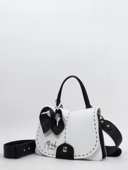 Мини-сэтчел Renato Angi ra2705036-190 bianco/nero