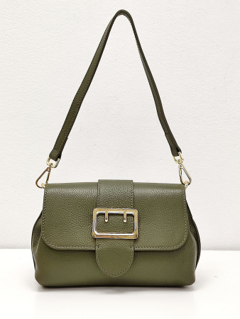 Сумка-багет Steffalini st1139 vitello oliva v1