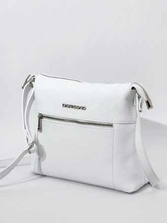 Сумка Di Gregorio gr9142 vitello bianco argento