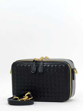 Мини-боулер Steffalini st5333 calf/intrecciato nero