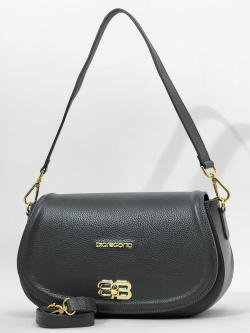 Сумка-седло Di Gregorio gr8995 vitello cenere oro