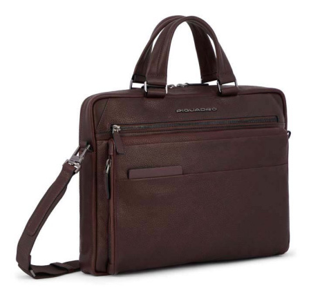 Портфель Piquadro Paavo CA4098S122/TM темно-коричневый натур.кожа