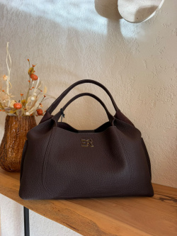 Сумка-тоут Ermanno Scervino Candy Big Grain sce12402302 dark brown