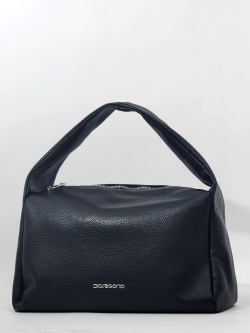 Сумка-хобо Di Gregorio gr9156 vitello nero argento