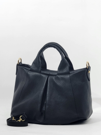 Сумка-тоут Di Gregorio gr9158 vitello nero oro