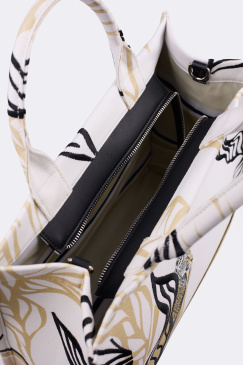 Сумка-тоут Cromia Jungle Noir cr1406311 bianco/nero