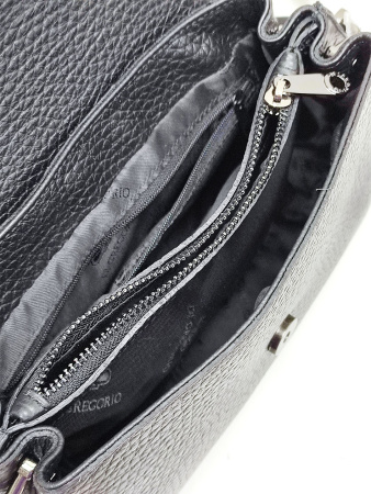 Сумка-багет Di Gregorio gr8745 zodiaco nero argento scuro