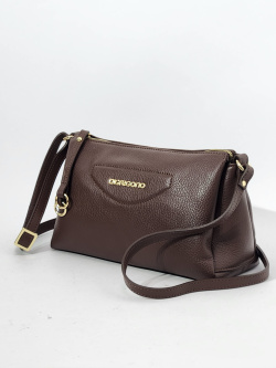 Сумка-багет Di Gregorio gr8766 vitello moka oro