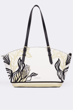 Сумка-тоут Cromia Metro Leaf cr1406260 bianco/nero